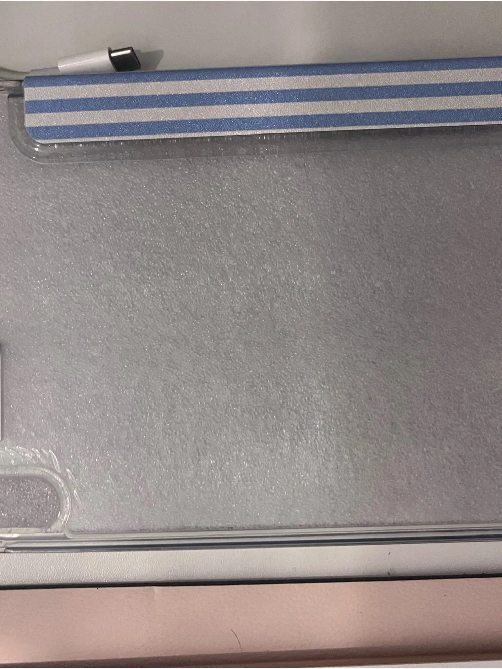Blue striped iPad mini 6th/7th gen case